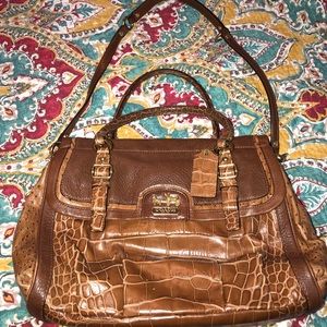 Coach Madison Spectator Embossed Exotic Carryall